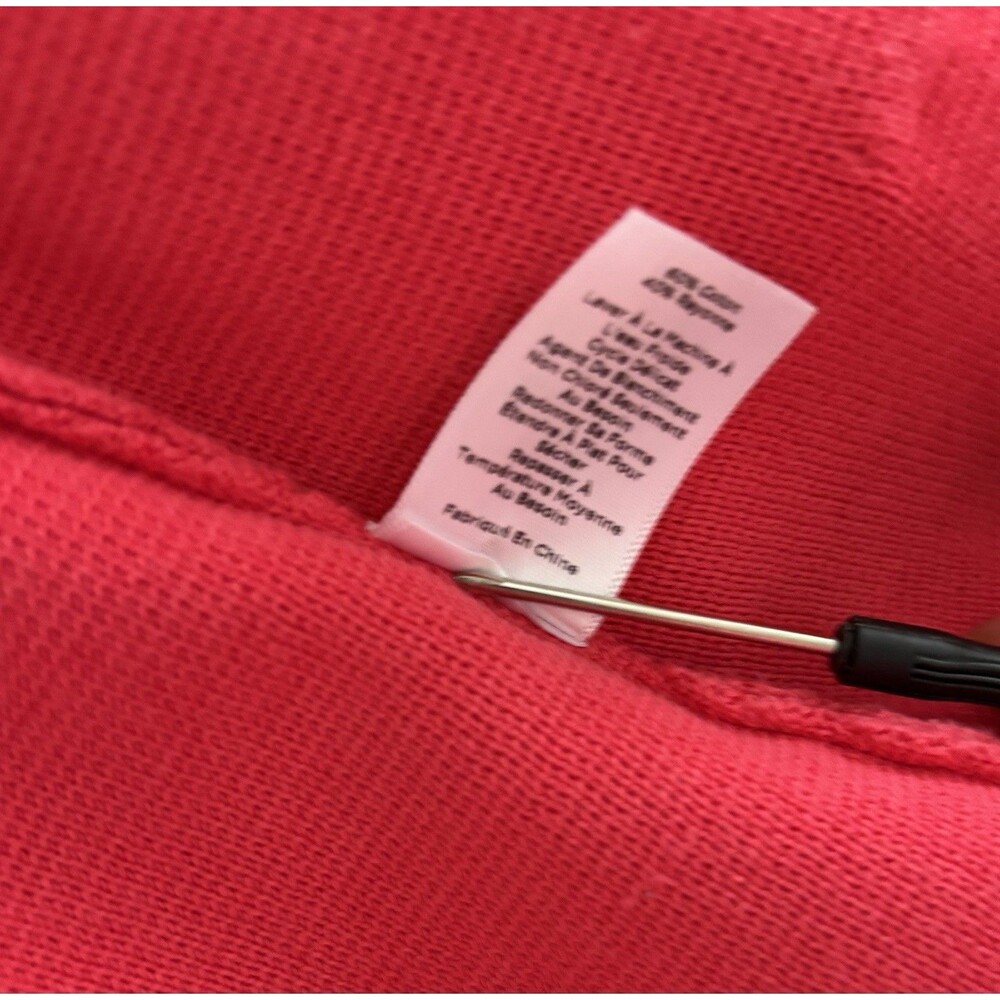 Talbots Women Bright  Pink Knitted Blazer Jacket  Size S Button Down - Picture 7 of 9